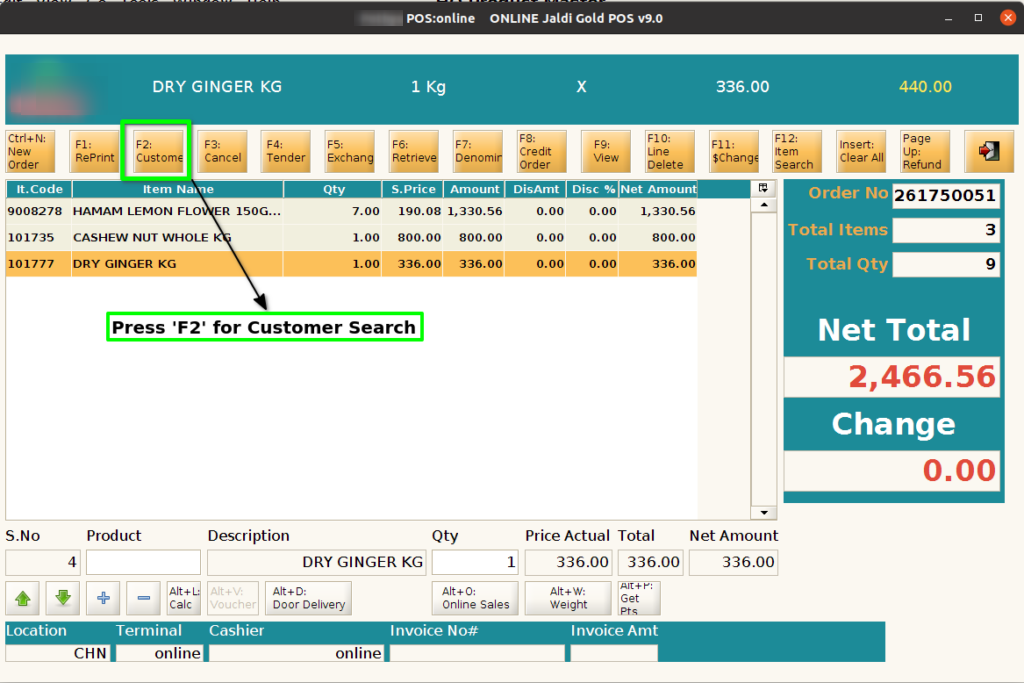 How to create a New Order for Registered Customers in Adempiere Retail TenthPlanet-ADempiere-POS-POS-3