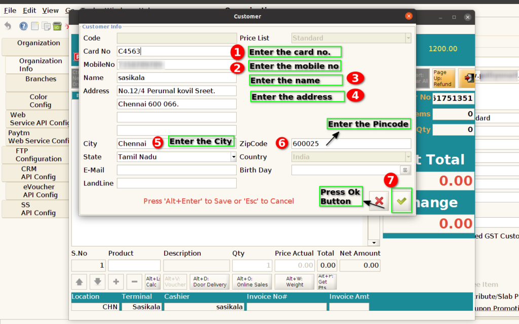 How to create a New Customer in POS in Adempiere Retail TenthPlanet-ADempiere-POS-POS-4