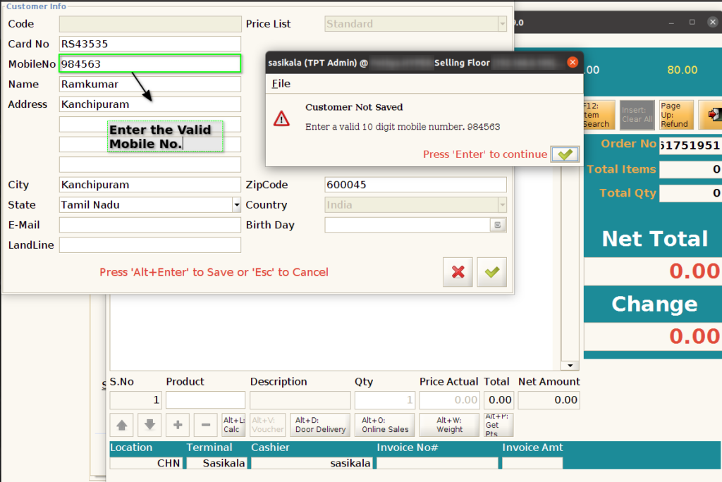 How to create a New Customer in POS in Adempiere Retail TenthPlanet-ADempiere-POS-POS-7
