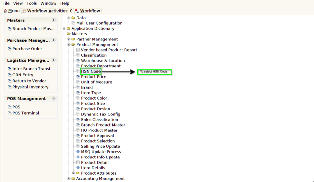 How to create HSN Code for SuperStore in Adempiere Retail TenthPlanet iDempiere HSNCode 1
