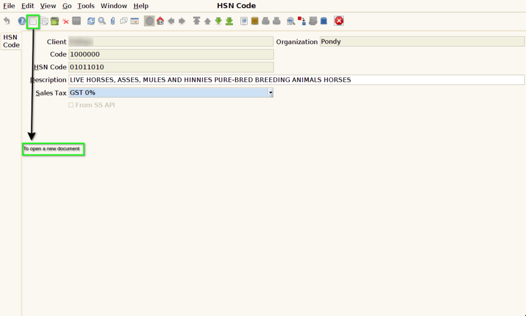 How to create HSN Code for SuperStore in Adempiere Retail TenthPlanet iDempiere HSNCode 2