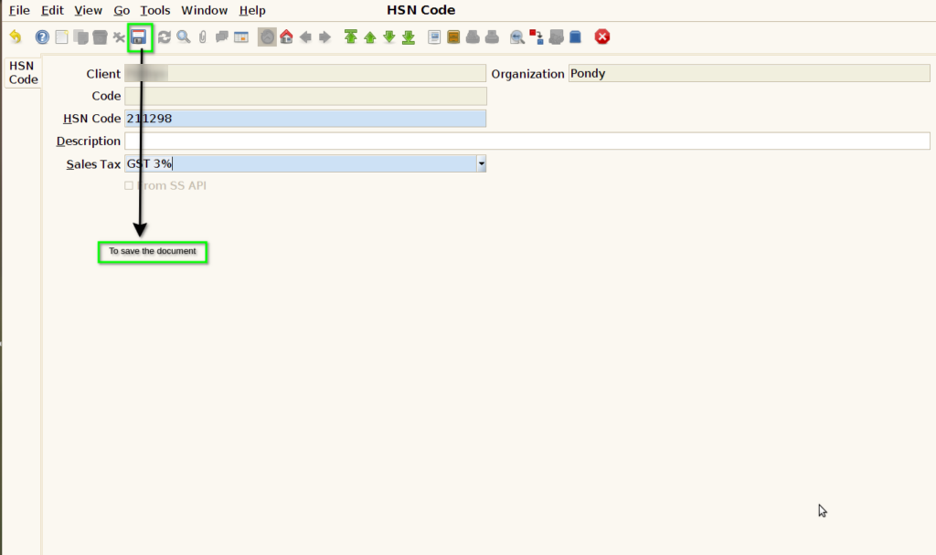 How to create HSN Code for SuperStore in Adempiere Retail TenthPlanet iDempiere HSNCode 4