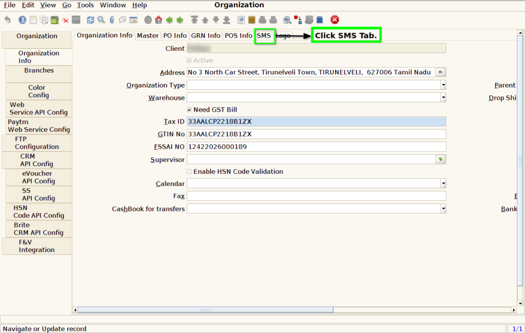 How to configure OTP validity minutes for Loyalty Points Redemption in Adempiere Retail TenthPlanet iDempiere OTPvalidityminutes 4