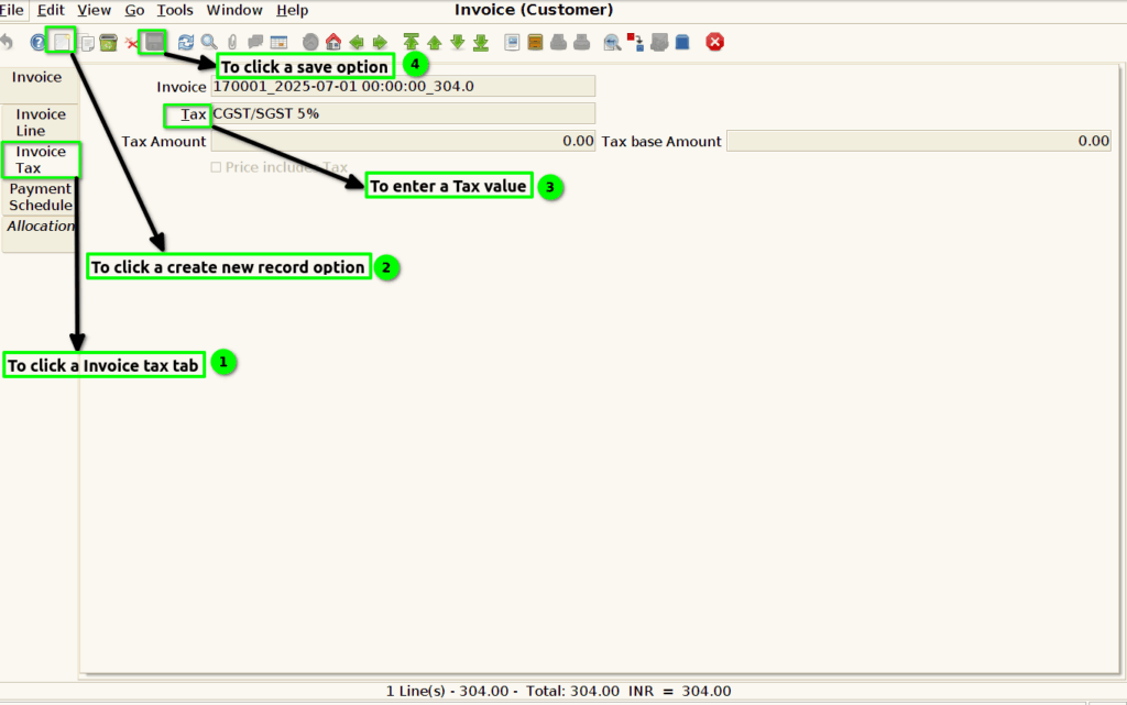 How to create Invoice (Customer) document in Adempiere Retail TenthPlanet-ADempiere-POS-Invoice(Customer)-3
