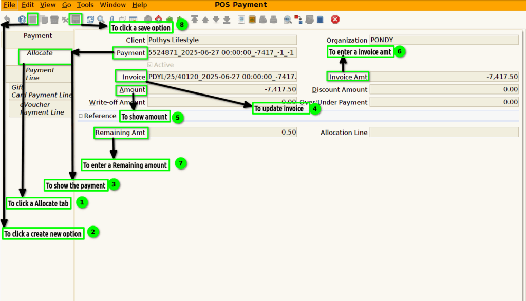 How to create POS Payment in Adempiere Retail Tenthplanet ADempiere-POS Payment-3
