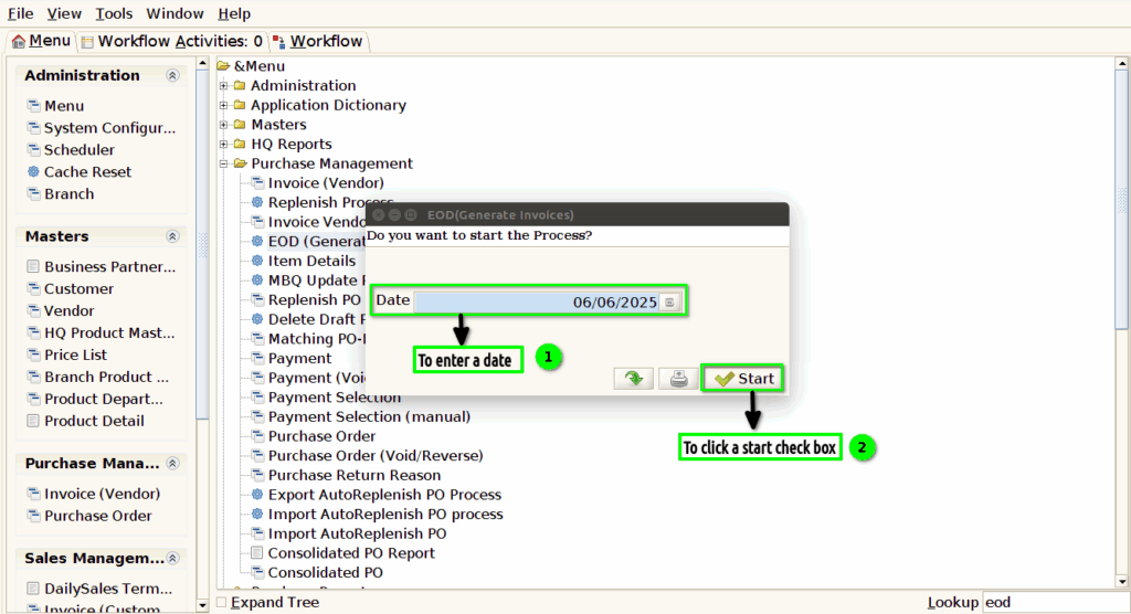 Tenthplanet Adempiere-EOD (Generate Invoices)-1
