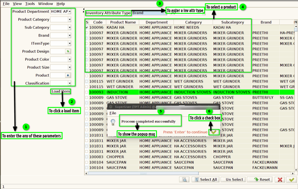 How to use Inventory Change for product attribute in Adempiere Retail Tenthplanet Adempiere-Inventory change for Product Attribute-1