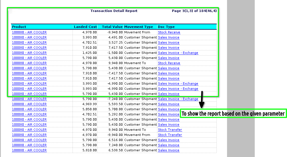 Tenthplanet-Adempiere-Transaction Detail Report-4