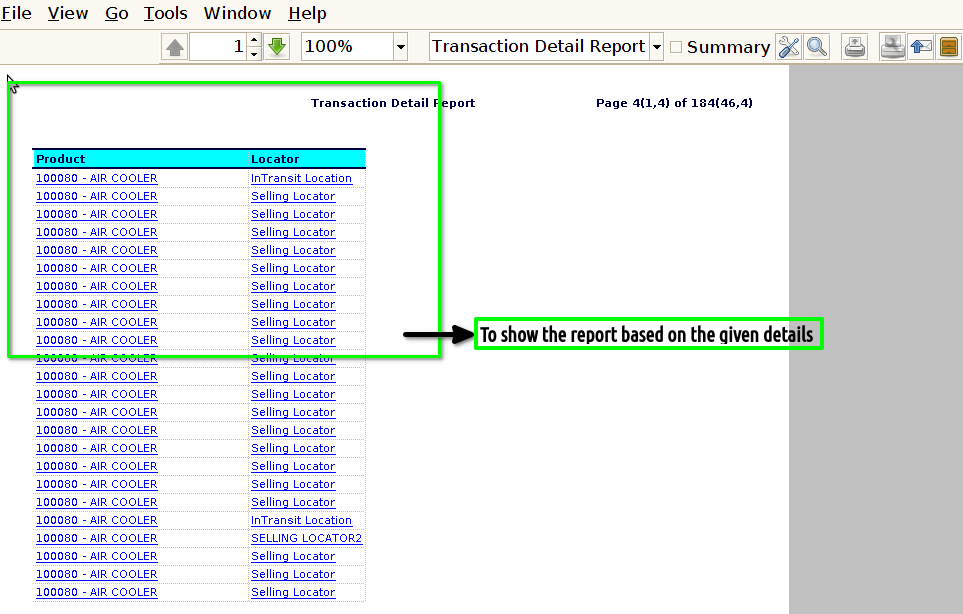 Tenthplanet-Adempiere-Transaction Detail Report-5
