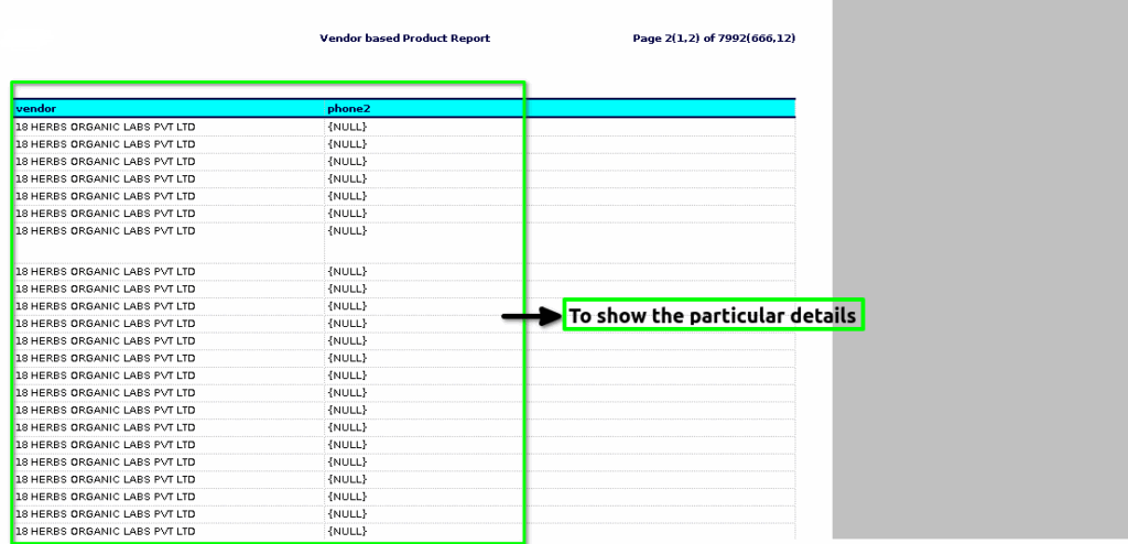 Tenthplanet-Adempiere-Vendor based Product Report-4