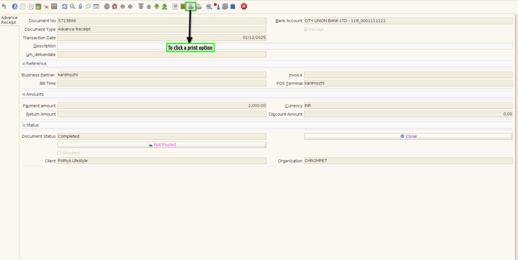 TenthPlanet-ADempiere-Advance Order Receipt-8