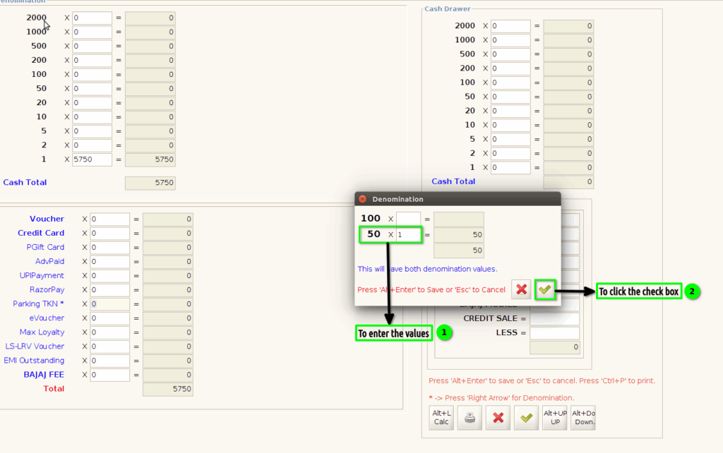 How to create Denomination Mode in Adempiere Retail TenthPlanet-ADempiere-Denomination Process-9