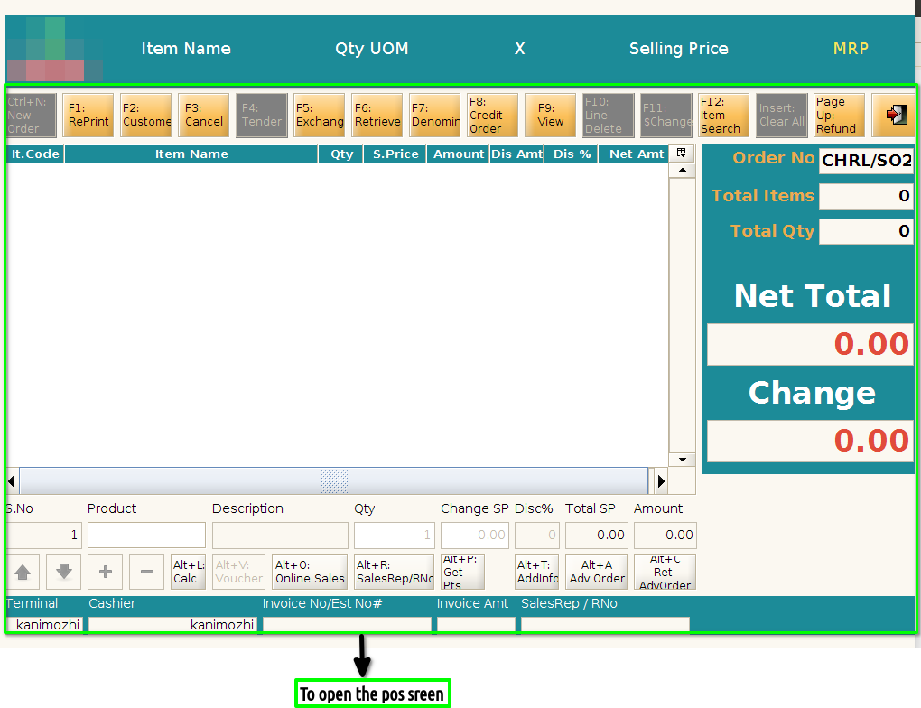 How to create Advance Order (ALT+A) in Adempiere Retail TenthPlanet-ADempiere-POS Advance Order-1