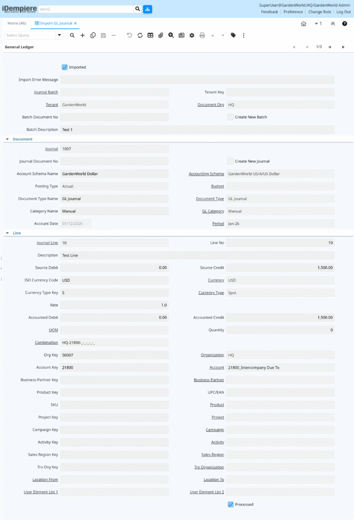 TenthPlanet-iDempiere-AccountingManagement-ImportGLJournal-2