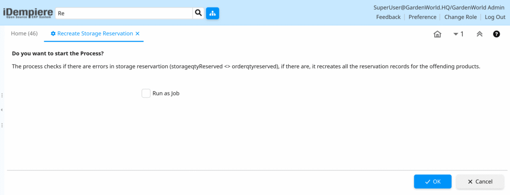 TenthPlanet-iDempiere-InventoryManagement-RecreateStorageReservation