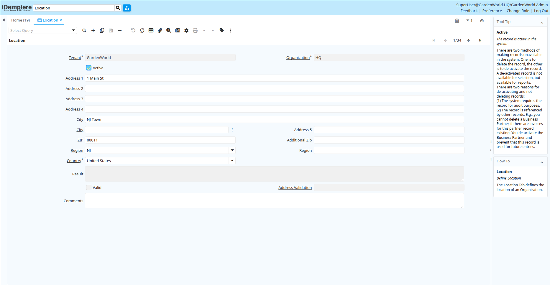 TenthPlanet-iDempiere-Master-Location