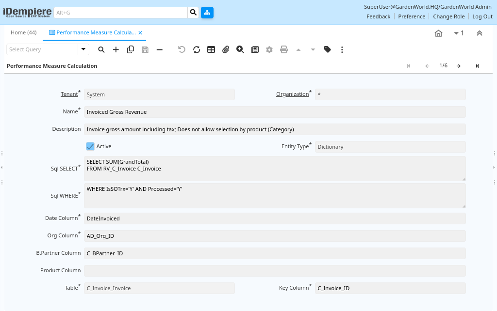 TenthPlanet-iDempiere-Master-PerformanceMeasureSetup-2