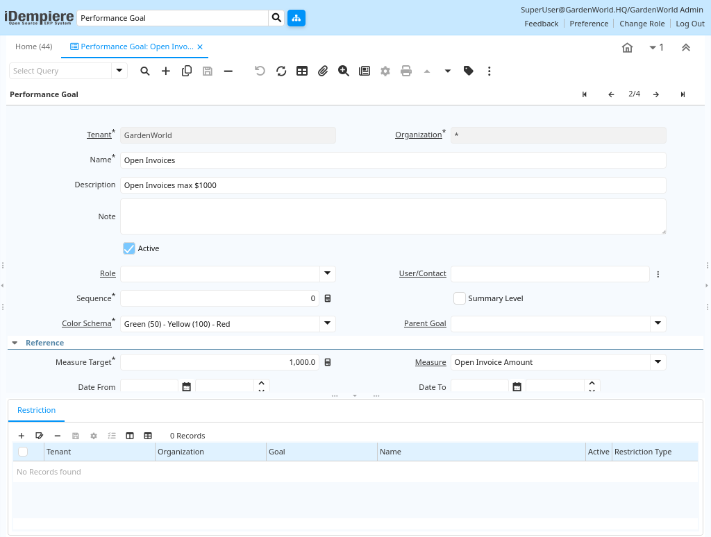 TenthPlanet-iDempiere-Master-PerformanceMeasureSetup-4