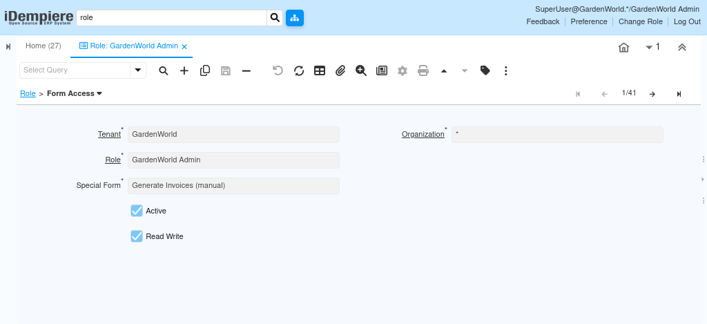 How do Window, Process, and Form Access work in iDempiere TenthPlanet iDempiere Master Role 9