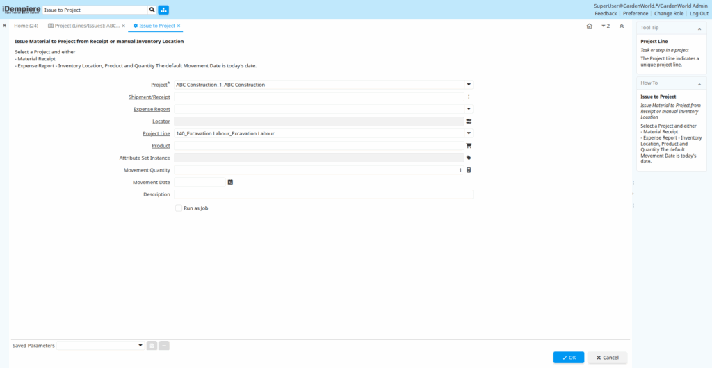 TenthPlanet-iDempiere-ProjectManagement-Project(Lines&Issues)-2
