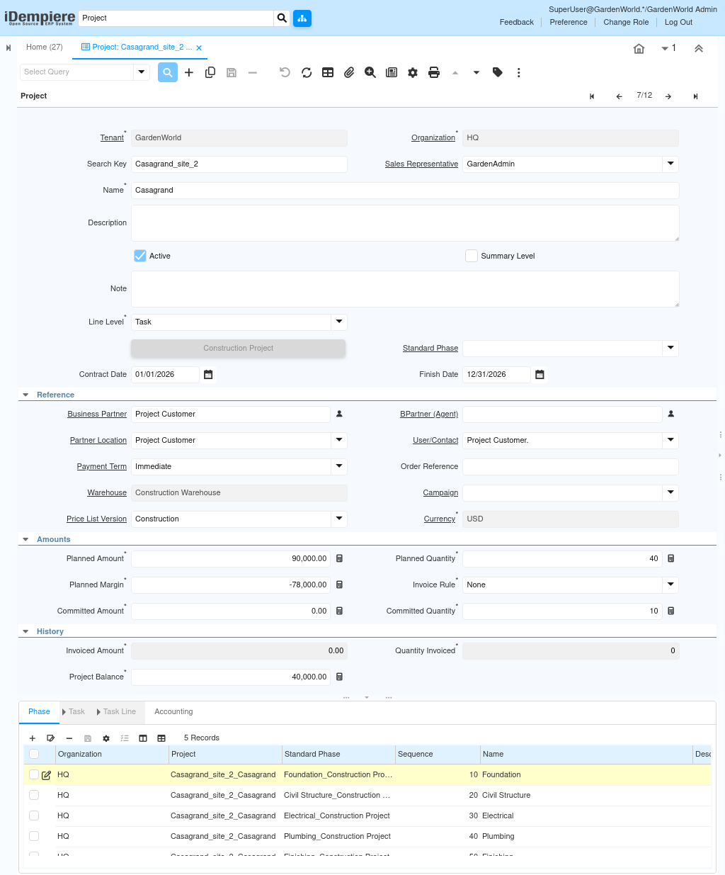 How Project Margin (Work Order) Works in iDempiere - iDempiere