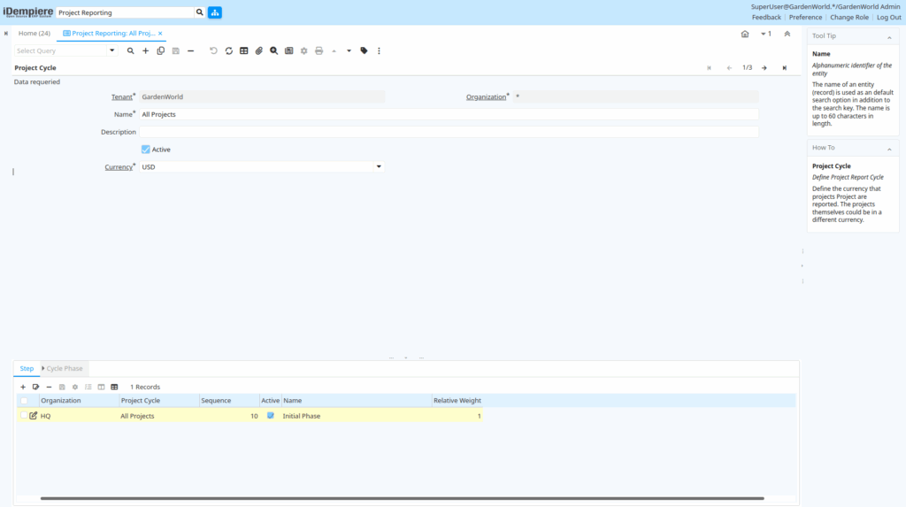 TenthPlanet-iDempiere-ProjectManagement-ProjectReporting-1