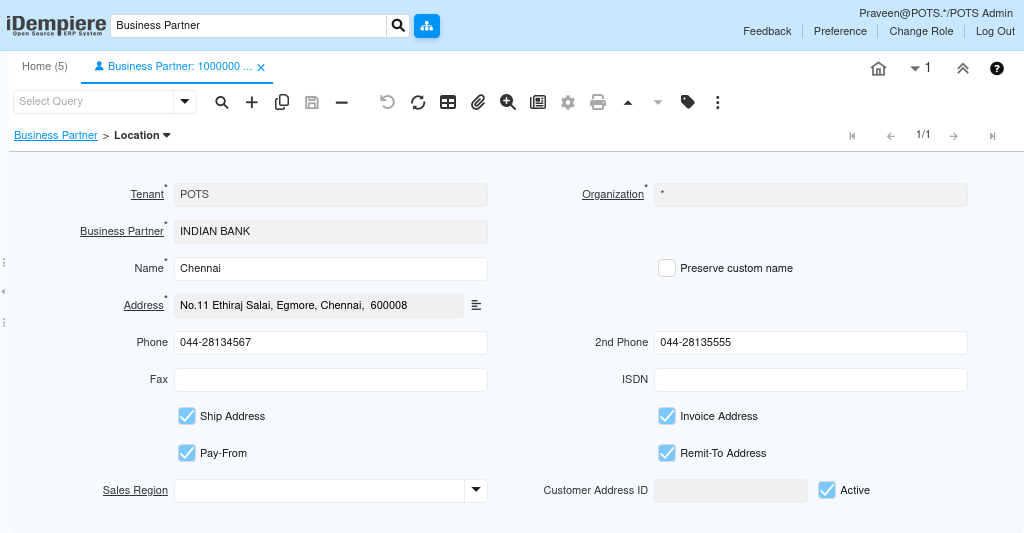 How to Configure Customer in iDempiere TenthPlanet-iDempiere-Masters-Customer-6
