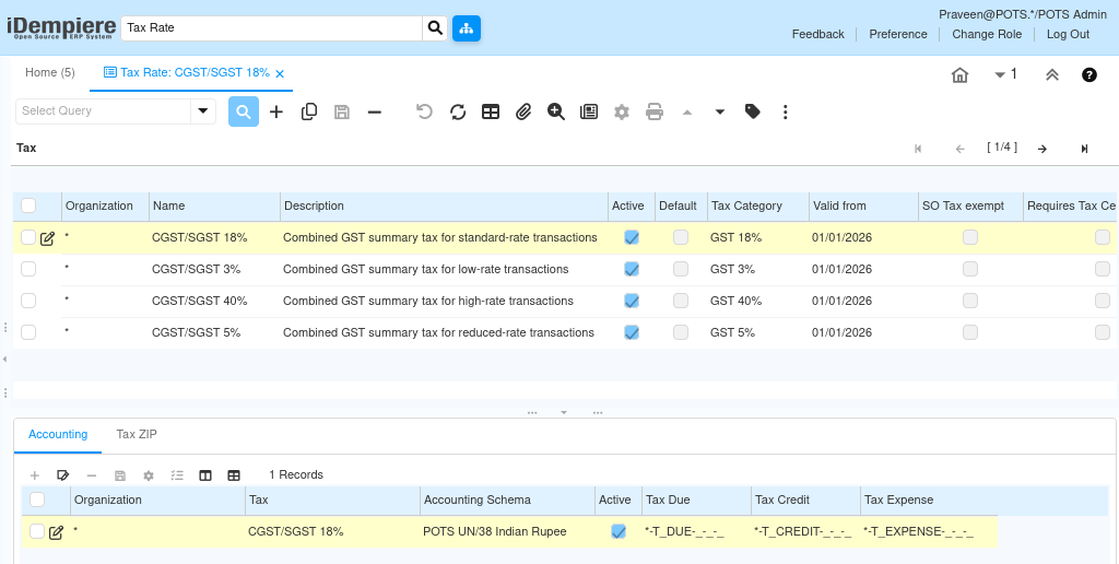 How to Configure the Tax in iDempiere for Retail TenthPlanet iDempiere Masters