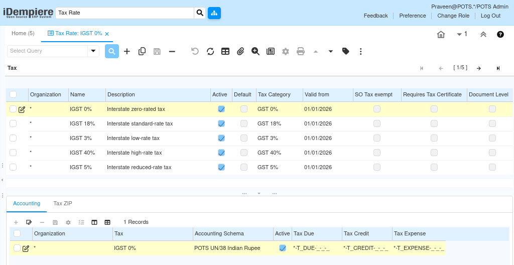 How to Configure the Tax in iDempiere for Retail TenthPlanet iDempiere Masters