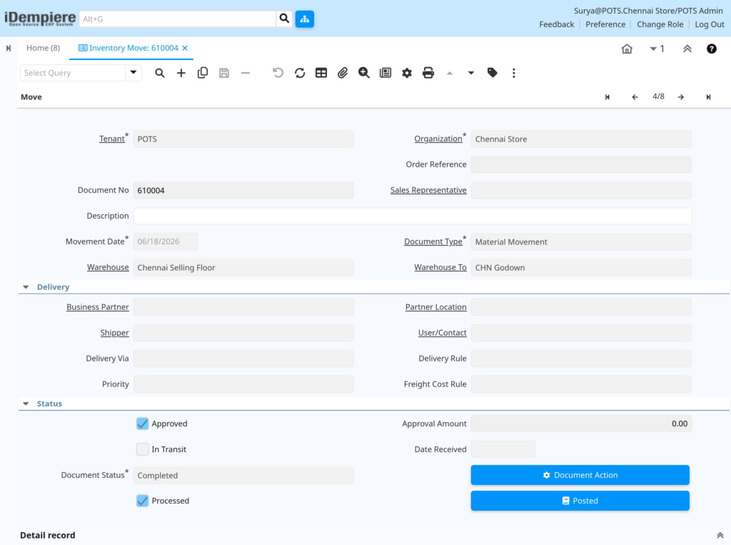 TenthPlanet-iDempiere-Transaction-InventoryMove-2