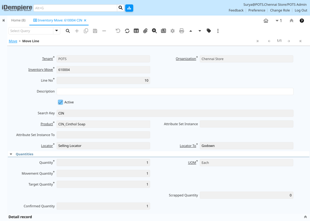 TenthPlanet-iDempiere-Transaction-InventoryMove-3