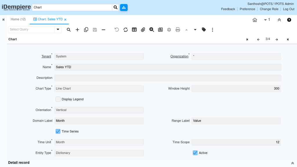 How to Configure the Chart Window in iDempiere TenthPlanet iDempiere Accounting Chart 1