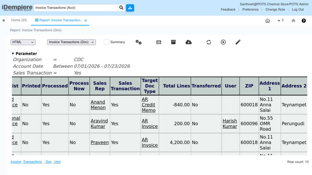 TenthPlanet iDempiere Accounting Invoice Transaction Acct 5