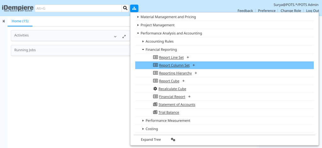 TenthPlanet-iDempiere-Accounting-ReportColumnSet-1