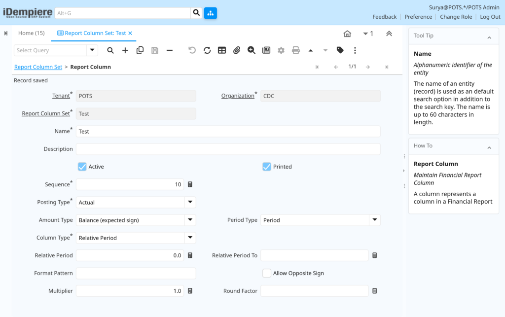 TenthPlanet-iDempiere-Accounting-ReportColumnSet-6