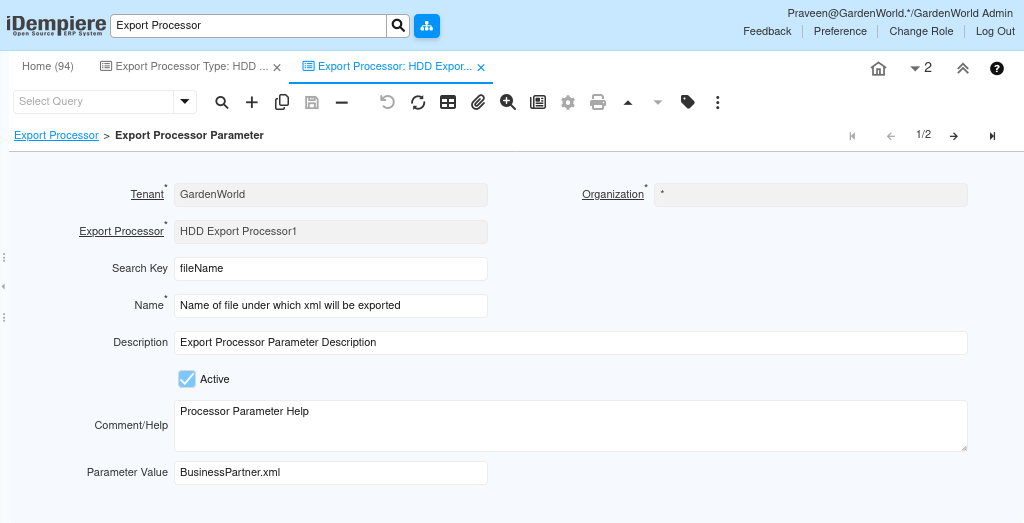 How to Use Export Processor in iDempiere TenthPlanet iDempiere GeneralRules