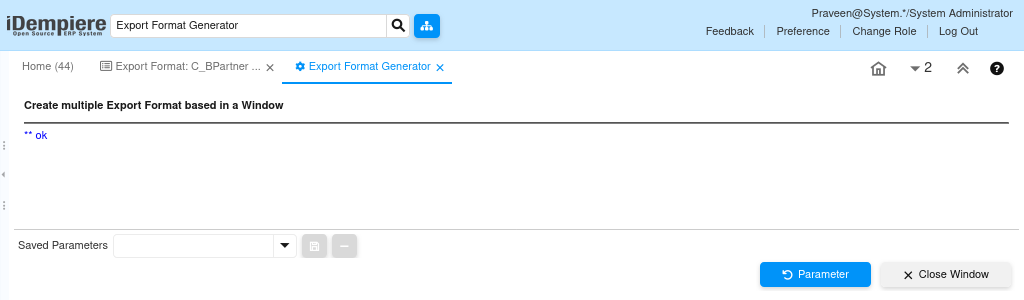 How to Use Export Format Generator in iDempiere TenthPlanet iDempiere GeneralRules