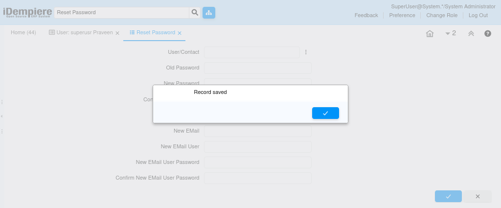 TenthPlanet iDempiere GeneralRules ResetPassword1 1