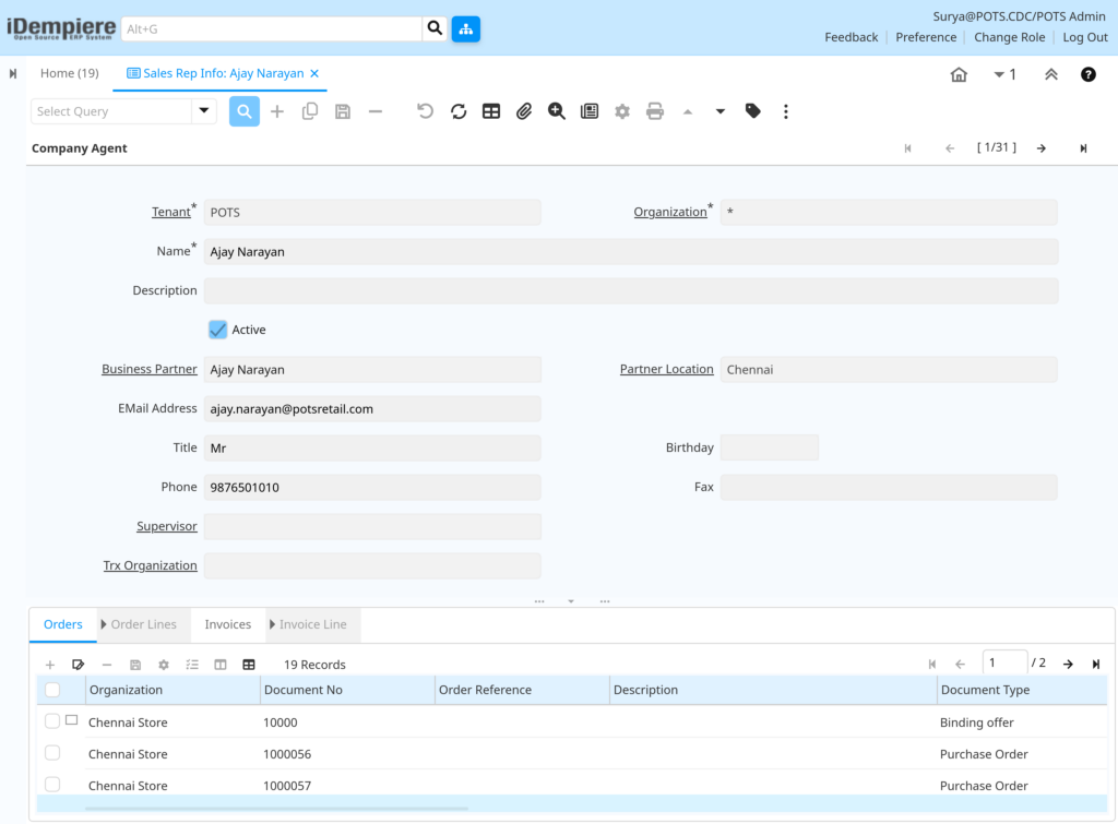 TenthPlanet-iDempiere-PartnerRelation-SalesRepInfo-3