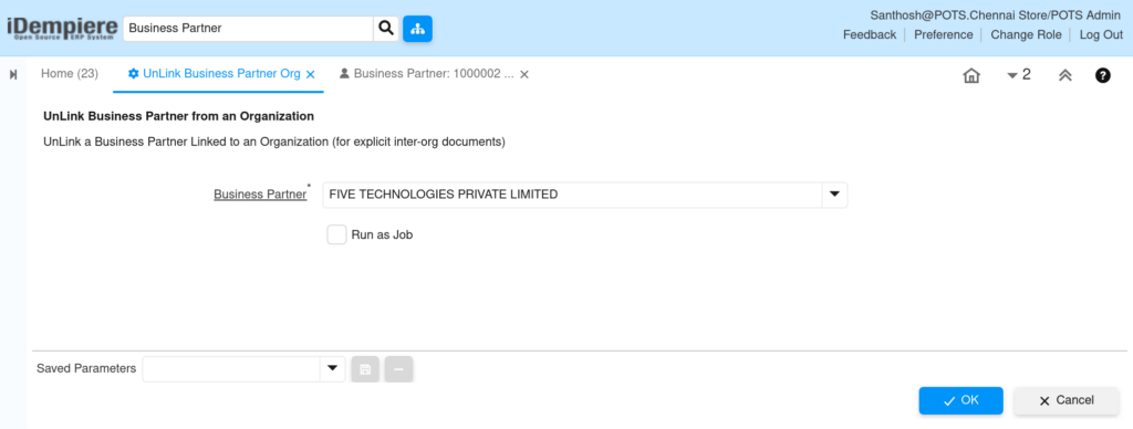 TenthPlanet iDempiere PartnerRelation UnlinkBP 1