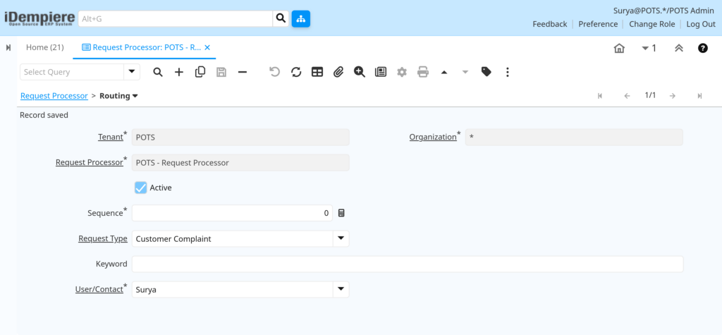 How to Configure Request Processor in iDempiere TenthPlanet-iDempiere-SystemAdmin-RequestProcessor-4