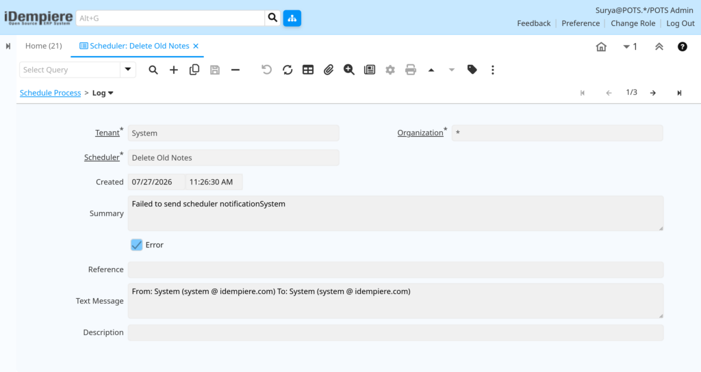TenthPlanet-iDempiere-SystemAdmin-Scheduler-6