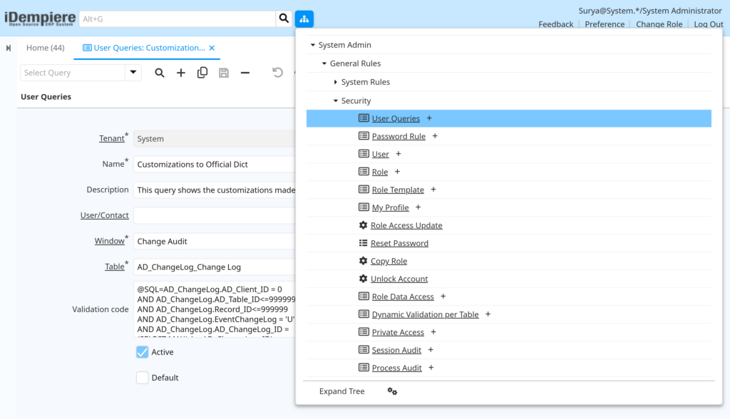 TenthPlanet-iDempiere-SystemAdmin-UserQueries-1