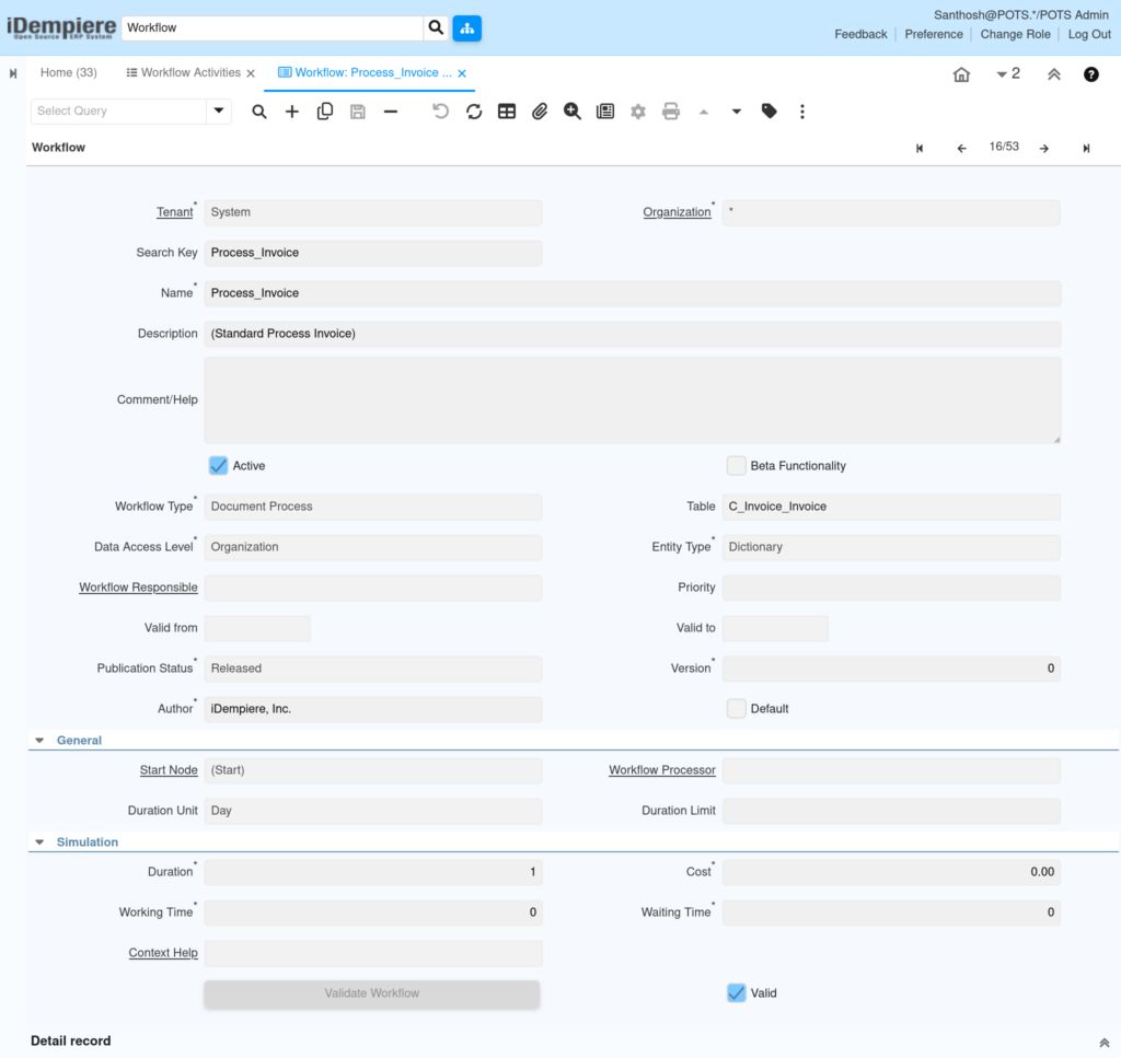 How to Configure Workflow in iDempiere TenthPlanet iDempiere GeneralRules Workflow 1