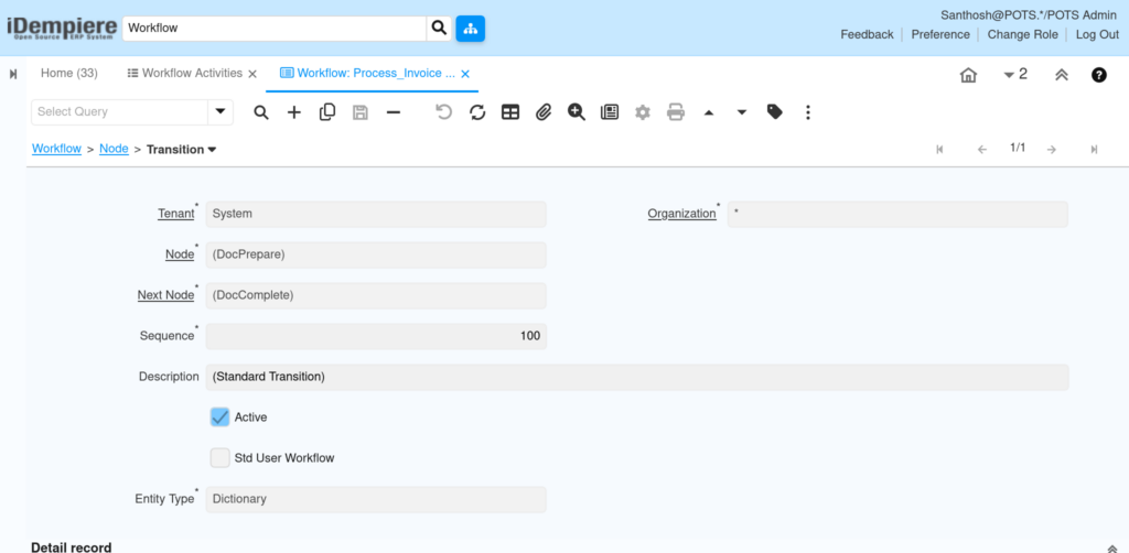 How to Configure Workflow in iDempiere TenthPlanet iDempiere GeneralRules Workflow 4