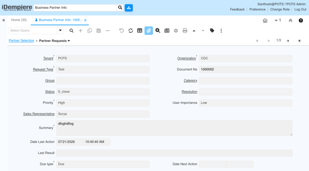 How to Use Business Partner Info Window in iDempiere TenthPlanet-iDempiere-PartnerRelation-BusinessPartnerInfo-2