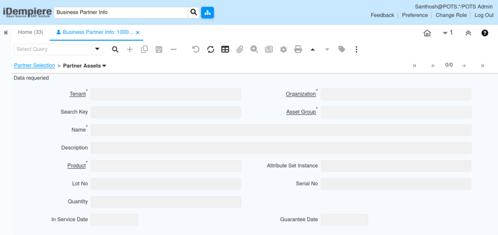 How to Use Business Partner Info Window in iDempiere TenthPlanet-iDempiere-PartnerRelation-BusinessPartnerInfo-3