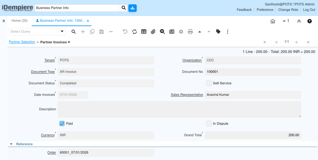 How to Use Business Partner Info Window in iDempiere TenthPlanet-iDempiere-PartnerRelation-BusinessPartnerInfo-5