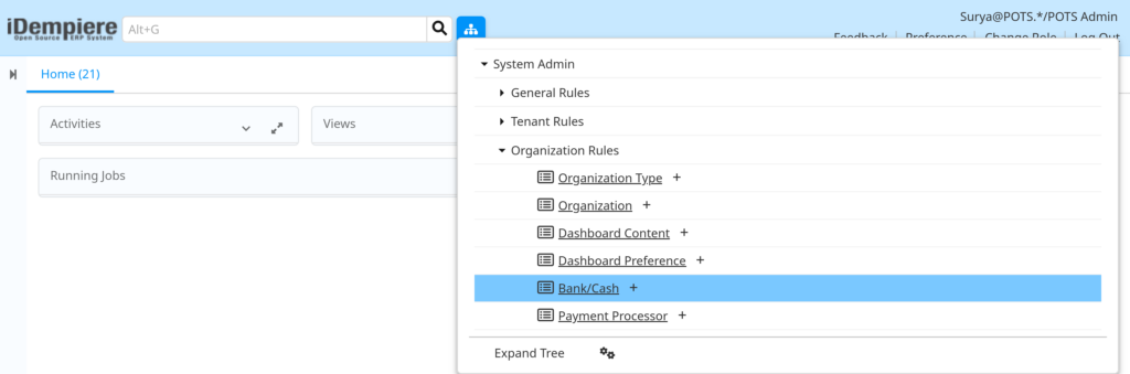 How to Configure Bank/Cash in iDempiere TenthPlanet-iDempiere-SystemAdmin-Bank_Cash-1