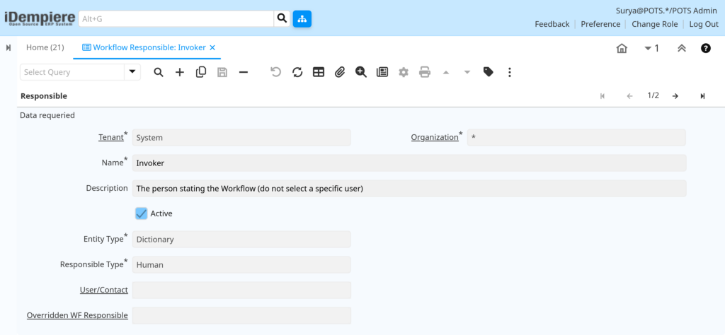 TenthPlanet-iDempiere-SystemAdmin-WorkflowResponsible-3